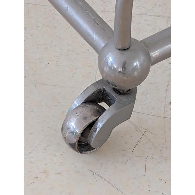 Wood Art Deco Towel Rack in Nickel-Plating For Sale - Image 7 of 14