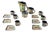 Espresso Service with Stone Age Painting for 6 from Lascaux, France 1960s, Set of 15 For Sale