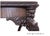 Mid-Century Modern Antique Lamp / Accent Table – Early to Mid-20th Century, in the Style of r.j. Horner For Sale - Image 3 of 3