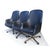 1970s 1 Vintage Midcentury Zographos Alpha Chair Black Leather Bronze Base For Sale - Image 5 of 6