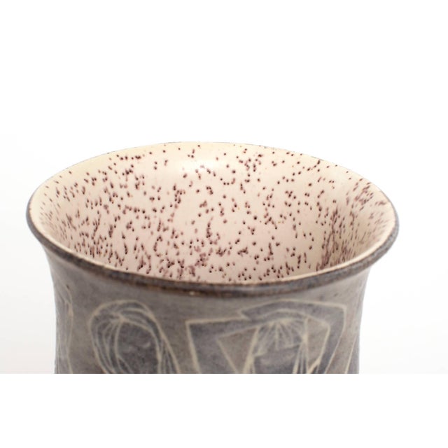Mid-Century Modern Marcello Fantoni Glazed Ceramic Vessel For Sale - Image 3 of 5