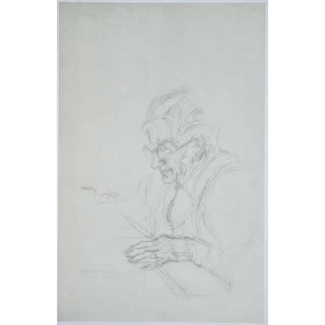 Black Alberto Giacometti, Portrait of the Mother, 1963, Original Lithograph For Sale - Image 8 of 8