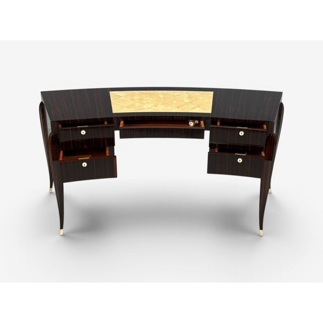 Émile-Jacques Ruhlmann Attr., Desk, Macassar Mahogany, Shagreen, France, 1900s For Sale In New York - Image 6 of 17