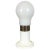 Small Italian Modernist Glass Bulb Table Lamp, Italy, 1970s For Sale