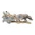 Mid Century Hollywood Glamour Sculpture Buddha Carriage For Sale