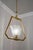 1930s Vintage Murano Glass Pendant with Brass Frame, 1930s For Sale - Image 5 of 11