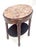 Fine Carved Solid Mahogany Marble Oval Marble Top Stand Pedestal Lamp Table MINT For Sale - Image 9 of 11