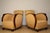 A beautiful pair of Art Deco armchairs, characterized by generously rounded shapes and a typical enveloping silhouette....