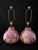 Mid-Century Modern 1970s Lavender Iridescent Drip-Glaze Pottery Table Lamps - A Pair For Sale - Image 3 of 3