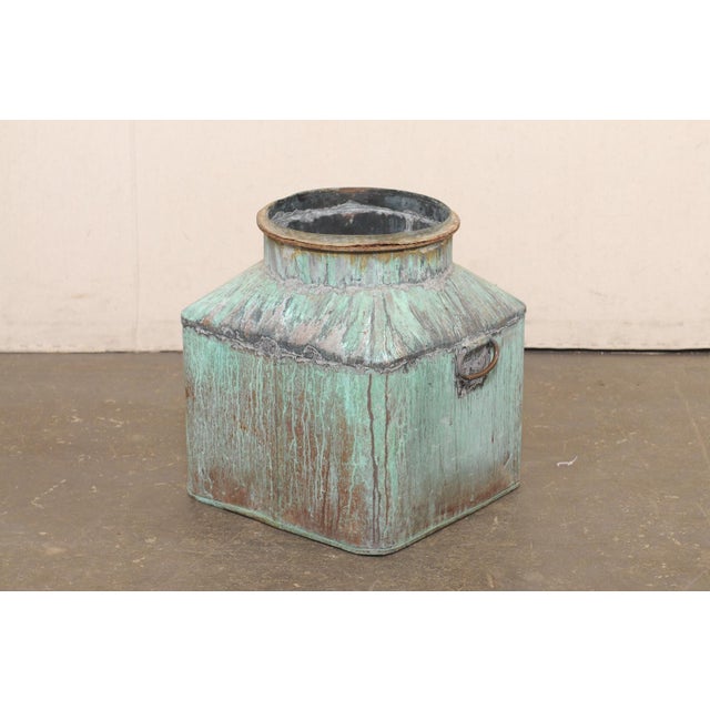 French Vintage Copper Vessel W/ Great Patina For Sale - Image 13 of 13
