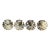 Vintage Brass Chinese Shou Longevity Curtain Tieback Posts Two Pairs - Set of Four For Sale