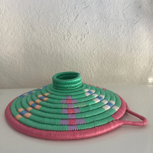 Modern African Pastel Grain Basket For Sale - Image 3 of 5