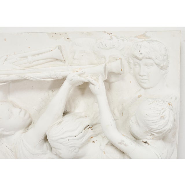 Renaissance Style Plaster Relief Sculpture After Luca Della Robbia For Sale - Image 9 of 18