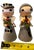 Gray Mid-Century Handmade Folk Art Pilgrim Thanksgiving Figures—a Pair For Sale - Image 8 of 8