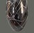 Mid Century Modern Art Glass Black & White Drip String Pattern Vase 19'' For Sale - Image 4 of 9