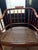 Pair of Baker Furniture Attributed Faux Bamboo Barrel Back Armchairs With Original Cane Seats & Cushions For Sale - Image 10 of 18