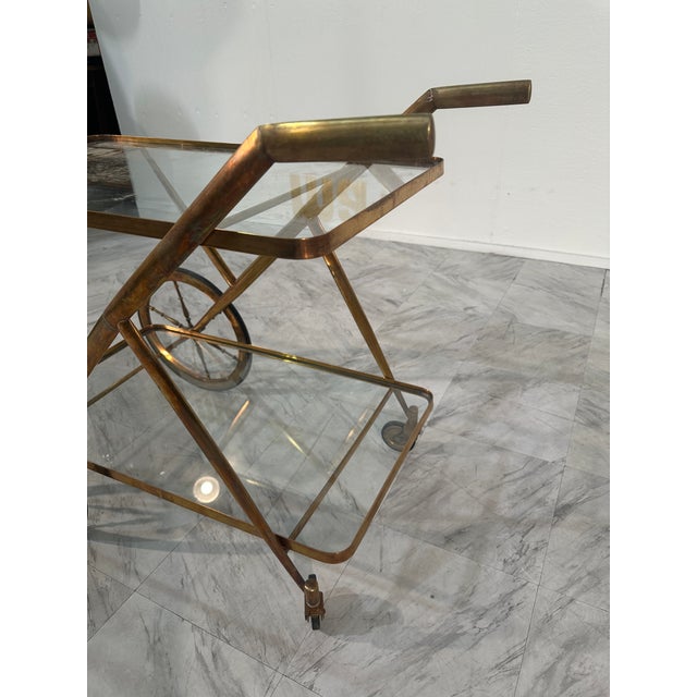 1970s Mid Century Italian Bar Cart by Cesare Lacca For Sale - Image 5 of 11