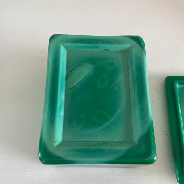 Late 19th Century Chinese Green Peking Glass Buddha Box For Sale - Image 12 of 13