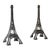 Metal Eiffel Tower Decoration, a Pair For Sale