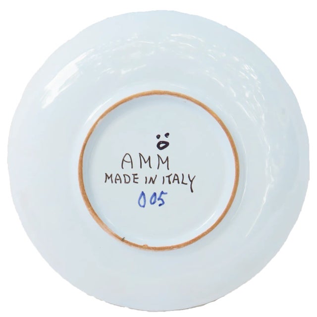 Last chance to purchse this piece of blue carnation/garafano faience. Final markdown taken. Lovely piece of Italian faenza...