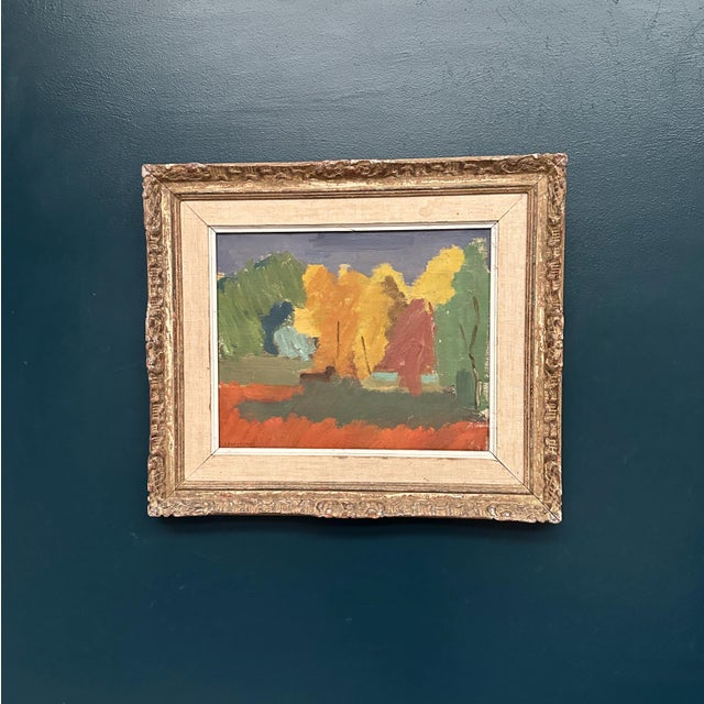 Rune Pettersson, Abstract Landscape, 1950s, Oil Painting on Canvas, Framed For Sale - Image 7 of 13