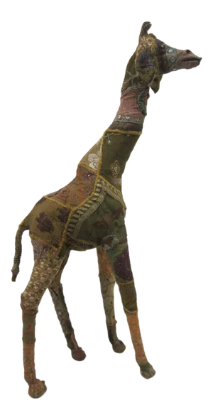 Anglo Raj 1950's India Folk Art Giraffe Figure