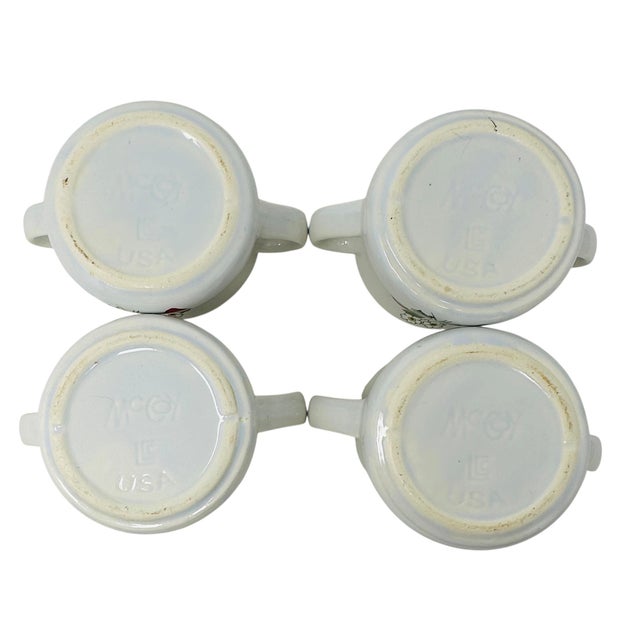 1970s Nelson McCoy Strawberry Country Soup Bowls - Set of 4 For Sale - Image 13 of 13