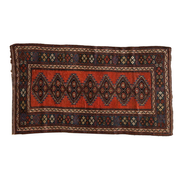 Antique Kurdish Rug - 3'6" X 6'2" For Sale - Image 10 of 10
