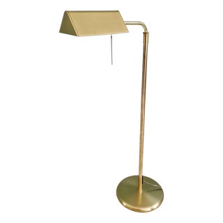 Hollywood Regency Articulated Brass Floor Lamp, 1970s For Sale