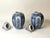 Blue Blue and White Lidded Faience Urns by Tichelaar Makkum, 1930s, Set of 2 For Sale - Image 8 of 14