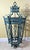 Exquisite Large Hand-Forged Iron Lantern – Verdigris Patina - 47” High X 24”Wide For Sale - Image 9 of 18