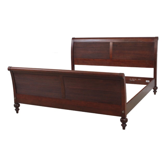 Ethan Allen British Classics King Size Sleigh Bed For Sale