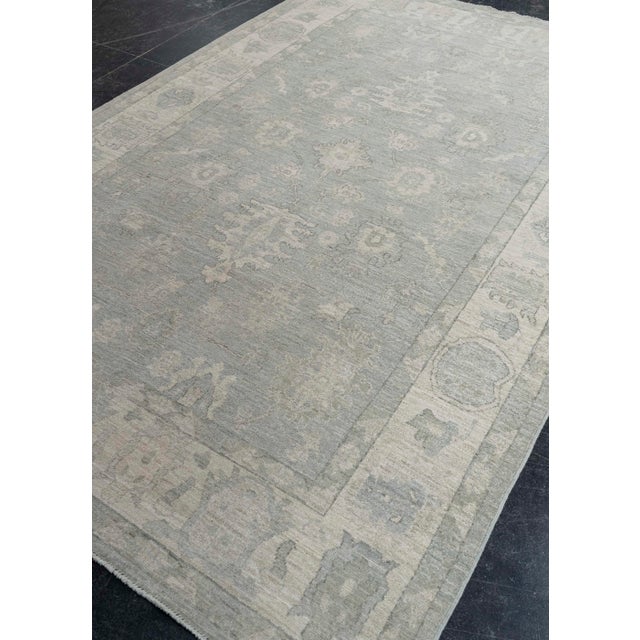 Cream Oushak Rug 5'11" x 9' For Sale - Image 8 of 8