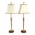 38" Tall Lamp Pair French Empire Gold For Sale