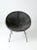 Wood Mid Century Black Wicker Saucer Chair For Sale - Image 7 of 8