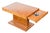 A stunning Grange (France) burl smoking table. A subtle and ingenious table with ashtray and an extension leaf...