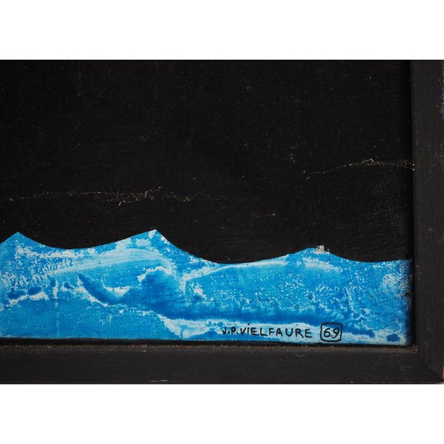 Jean-Pierre VIELFAURE (1930-2015) The journey of the idol Oil on canvas Signed bottom right Titled on the back Dimensions:...