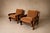 Brazilian Modern Armchair in Imbuia Wood and Cognac Velvet, Brazil, 1960s For Sale - Image 16 of 18