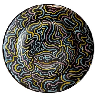 Vintage Plate from Deruta Ceramics For Sale