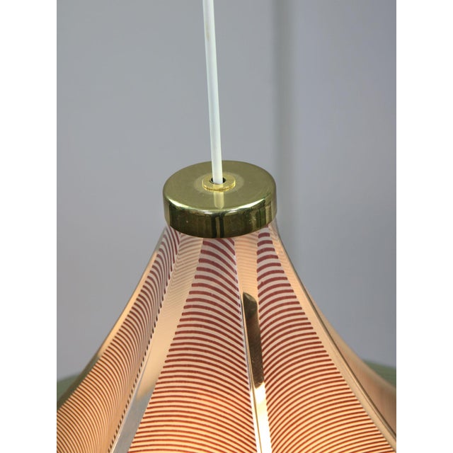 Plastic Vintage Trumpet Pendant Lamp from Meblo, 1970s For Sale - Image 7 of 17