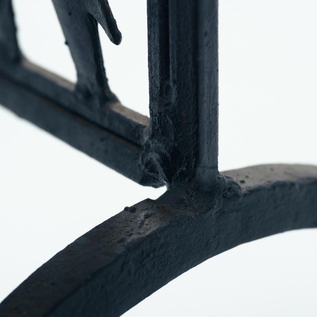 Wrought Iron Room Divider with Animal Motifs by Jean Touret, 1950s For Sale - Image 9 of 12