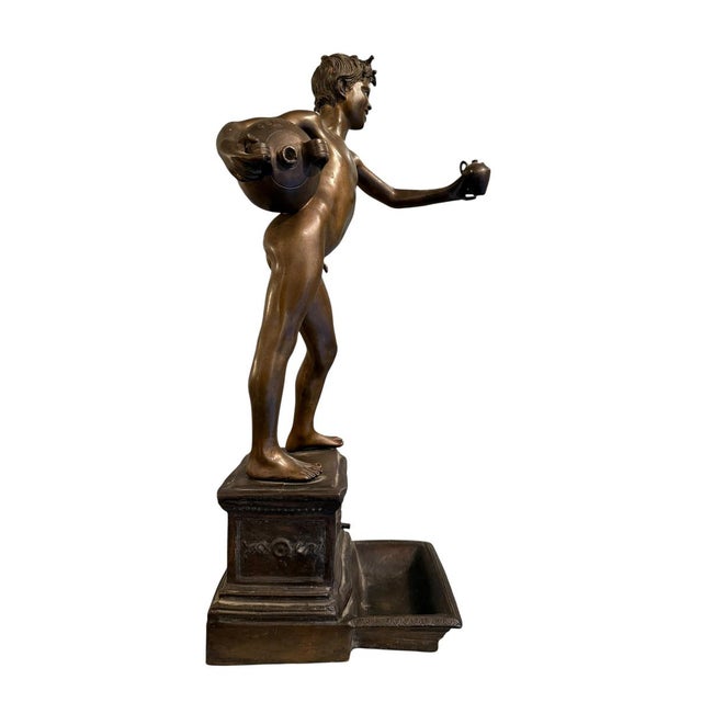 Vincenzo Gemito, The Water Carrier, 1880s, Bronze, in Flawless conditions. Designed before 1890 This piece has an...