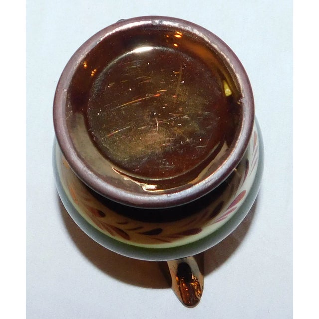 Antique English Copper Lustre Creamer For Sale In Philadelphia - Image 6 of 7