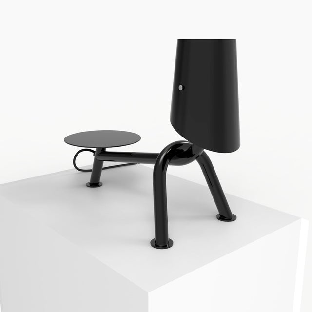 Contemporary Black Carlino Lamp by Giovanni Agliottone For Sale - Image 3 of 8