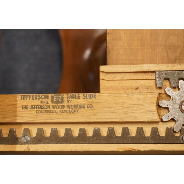 Temple Stuart Solid Hard Rock Maple Colonial Early American Style 53" Pedestal Dining Table For Sale - Image 11 of 11