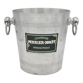 Vintage French Perrier Jouet Silver Champagne Ice Bucket For Sale