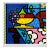 Romero Britto, Home (Large Custom Framed Hand Signed Serigraph), 1995 For Sale