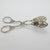 Vintage Italian Handmade Genuine Silver Decorative Sugar Cube Tonges with Rose Flower Motif, 1970s For Sale - Image 4 of 13