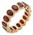 Natural Garnet Anniversary Band Ring | Bezel-Set Eternity Gemstone Ring Us 7 For Sale