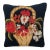 Vintage Mid Century Hand Hooked Flower Basket Pillow For Sale